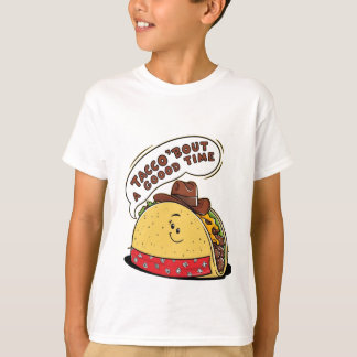 Camiseta T-Shirt Diversão De Taco Para Crianças