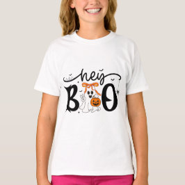 Camiseta T-Shirt Diversão Halloween - Ei Boo