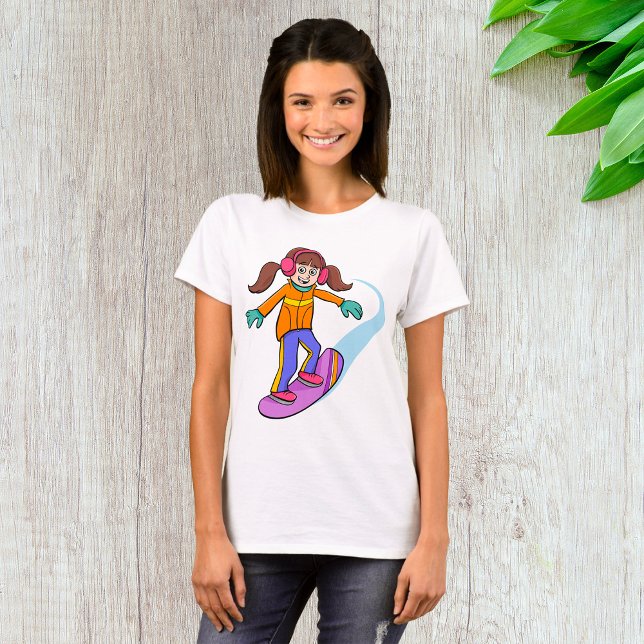 Camiseta T-Shirt Divertida Com Neve (Criador carregado)