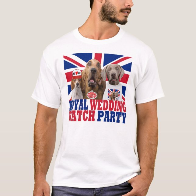 Camiseta T-shirt divertida da Royal Wedding Watch (Frente)