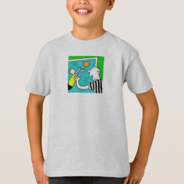 Camiseta T-shirt divertida de futebol mostra uma pontuação 