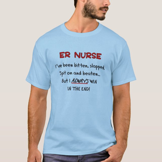 Camiseta T-shirt divertidos da enfermeira engraçada do ER (Frente)