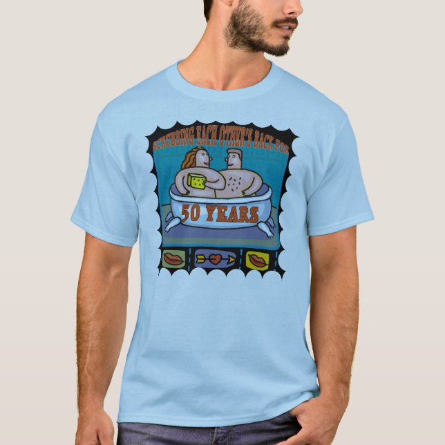 Camiseta T-shirt do 50º aniversário de casamento (Frente)