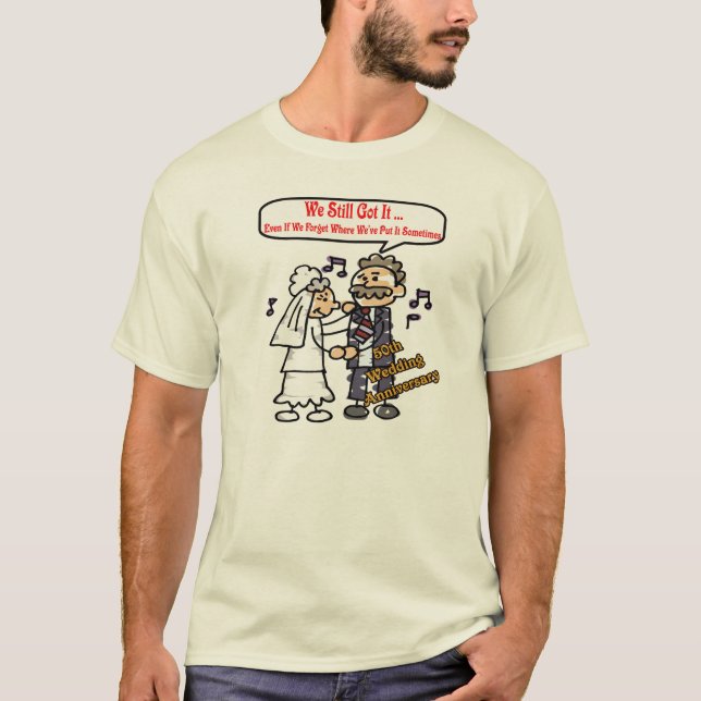 Camiseta T-shirt do 50º aniversário de casamento (Frente)