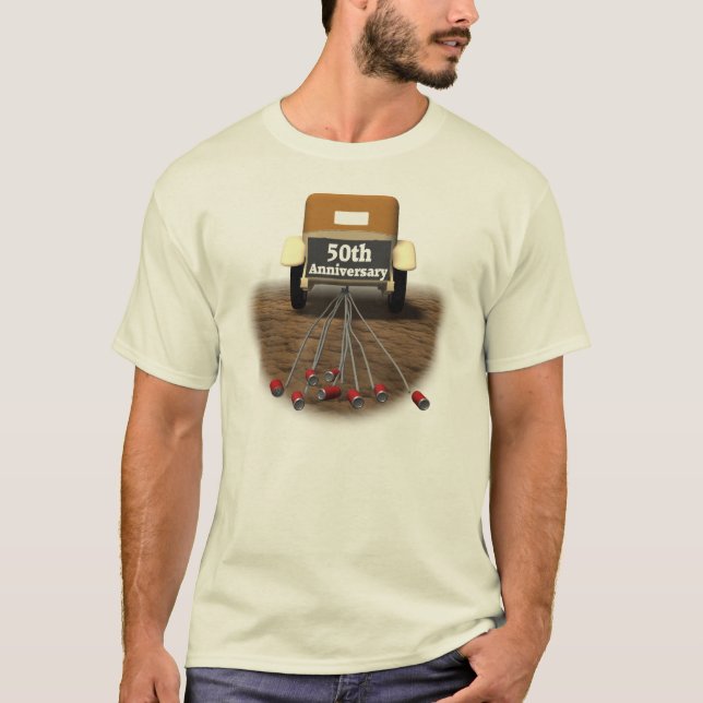 Camiseta T-shirt do 50º aniversário de casamento (Frente)