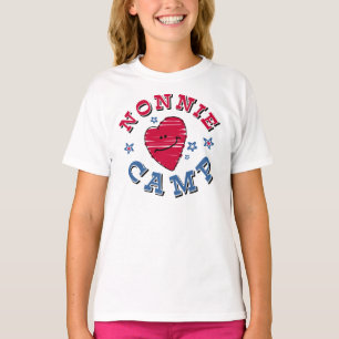 Camiseta T-shirt do acampamento de Nonnie