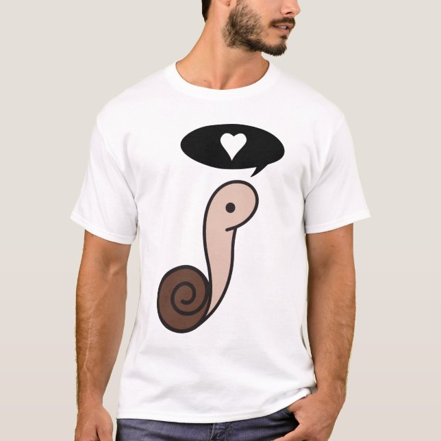 Camiseta T-shirt do Adorability do caracol (Frente)