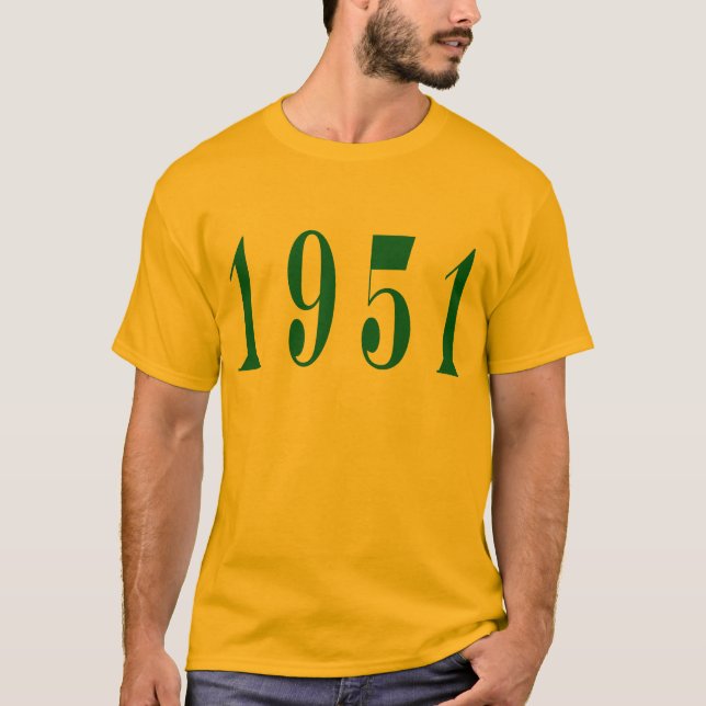 Camiseta T-shirt do adulto 1951 (Frente)