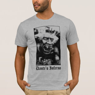 Camiseta T-shirt do adulto do inferno de Dante
