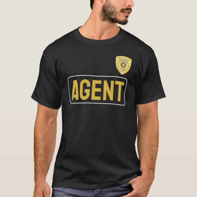 Camiseta T-Shirt do agente de recuperação FUGITIVO (Frente)