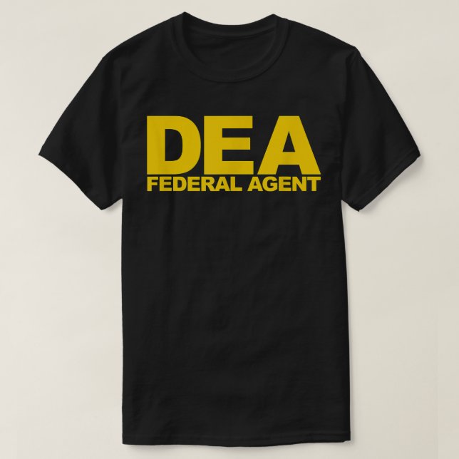 Camiseta T-Shirt do Agente Federal DEA (Frente do Design)