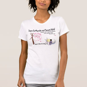 Camiseta T-shirt do alivio do tsunami do terremoto de Japão