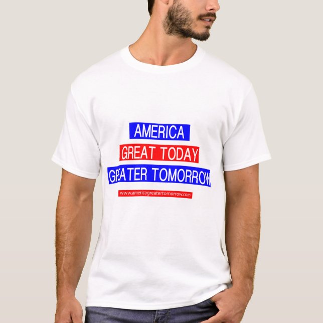 Camiseta T-shirt do AMANHÃ de AMÉRICA MAIOR (Frente)