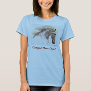 Camiseta "T-shirt do amante certificado do cavalo"
