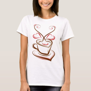 Camiseta T-shirt do amante do café