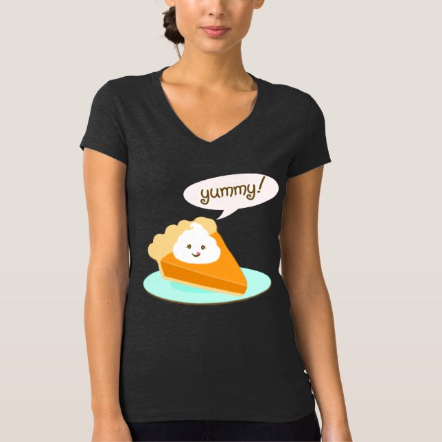 Camiseta T-shirt do amante do tarte de abóbora do outono da (Frente)