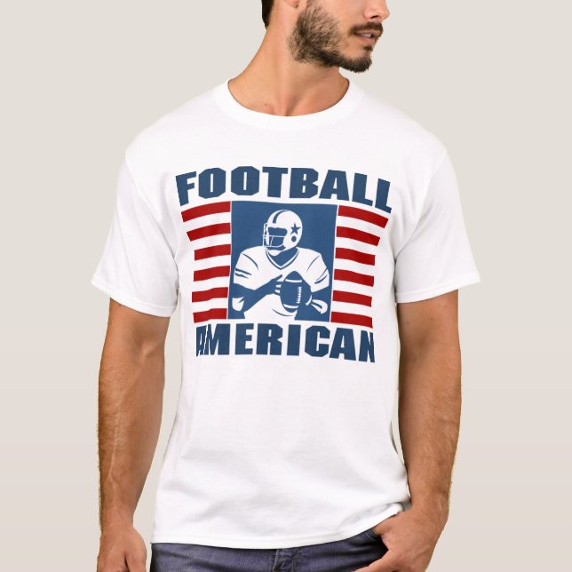 Camiseta T-shirt do americano do futebol (Frente)