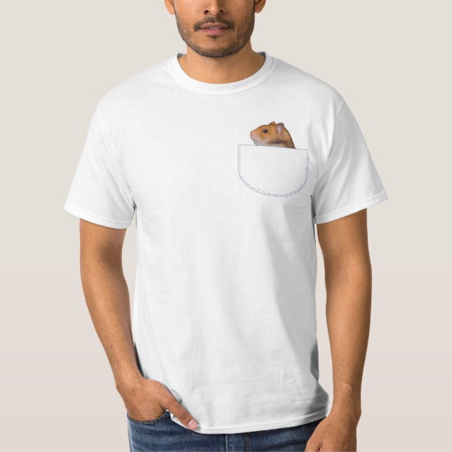 Camiseta T-shirt do amigo do bolso do hamster (Frente)
