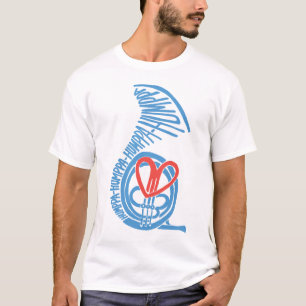 Camiseta T-shirt do amor Blue2 de Humppa