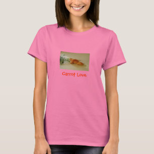 Camiseta T-shirt do amor da cenoura