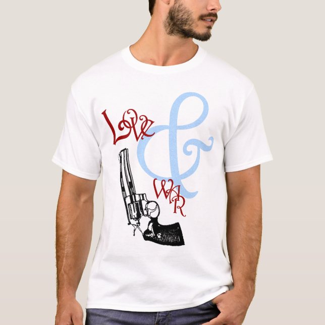 Camiseta T-shirt do amor & da guerra (Frente)
