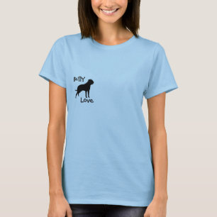 Camiseta T-shirt do amor da intimidação de Bullmastiff