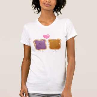 Camiseta T-shirt do amor da manteiga e da geléia de