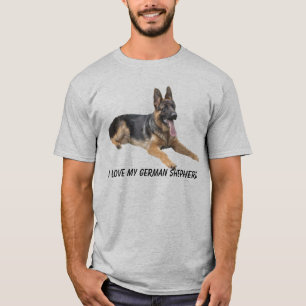 Camiseta T-shirt do amor do german shepherd