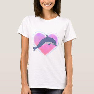 Camiseta T-shirt do amor do golfinho