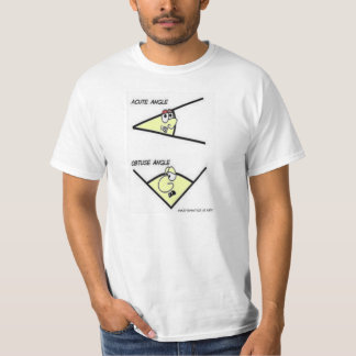 Camiseta T-shirt do ângulo agudo & obtuso da geometria