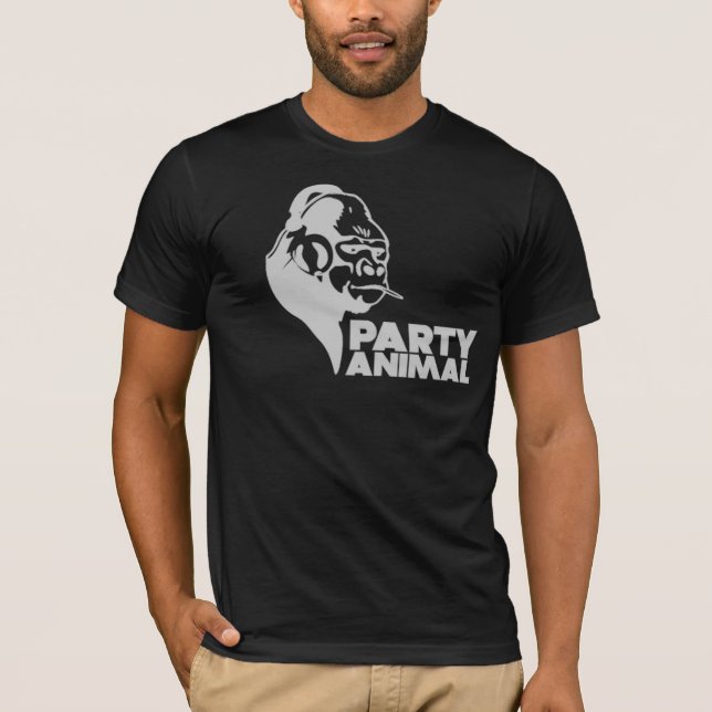 Camiseta T-shirt do animal de partido (Frente)