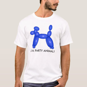 Camiseta T-shirt do animal do balão do divertimento