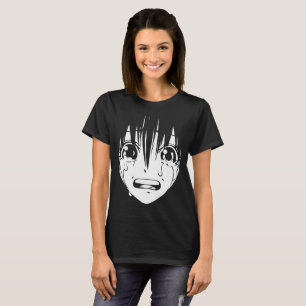 Camiseta T-shirt do Anime: Menina de grito (preto & branco)