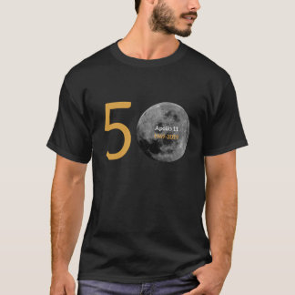 Camiseta T-shirt do aniversário de Apollo 11 50th