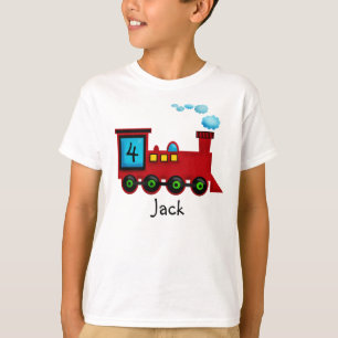 Camiseta T-shirt do aniversário de ChooChoo do trem