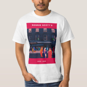 Camiseta T-shirt do aniversário de Ronnie Scott 50th