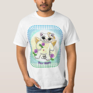 Camiseta T-shirt do anjo do gato do gatinho