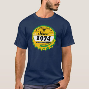 Camiseta T-shirt do ano do nascimento - 1974