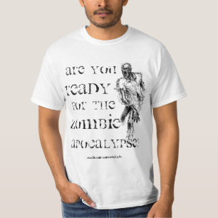Camiseta T-shirt do apocalipse do zombi