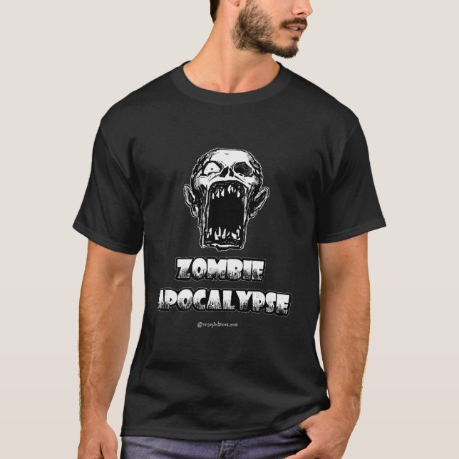 CAMISETA T-SHIRT DO APOCALIPSE DO ZOMBI (Frente)