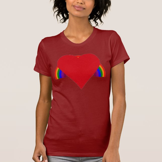 Camiseta T-shirt do arco do coração ' (Frente)