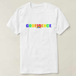 Camiseta T-shirt do arco-íris de Godfidence