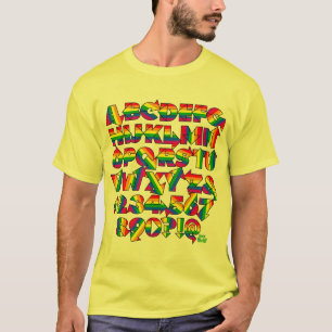 Camiseta T-shirt do arco-íris de Hillary, amarelo