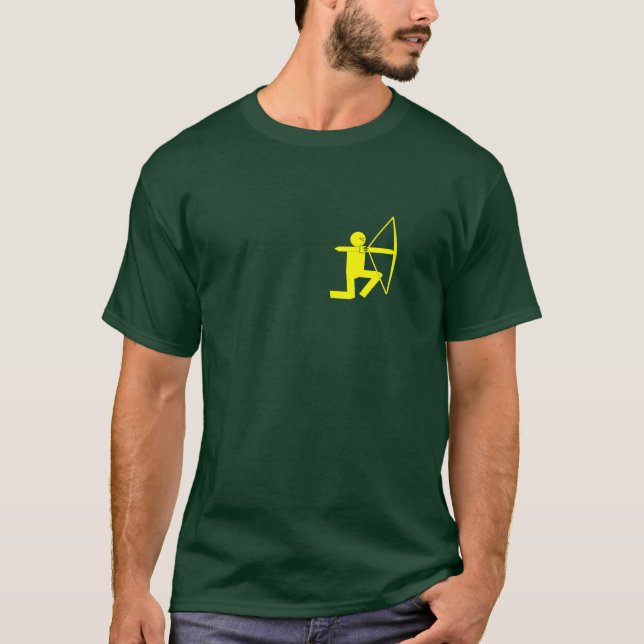 Camiseta T-shirt do arqueiro do ajoelhamento (Frente)