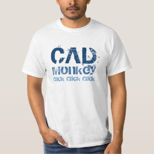 Camiseta T-shirt do arquiteto do macaco do Cad