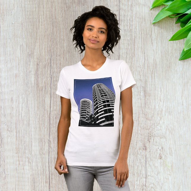 Camiseta T-Shirt do Arranha-céu da cidade (Criador carregado)
