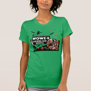 Camiseta T-shirt do assobio do Dia das Bruxas Wowe-e
