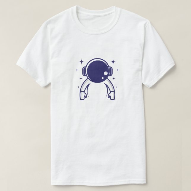Camiseta T-Shirt do Astronauta Espacial (Frente do Design)