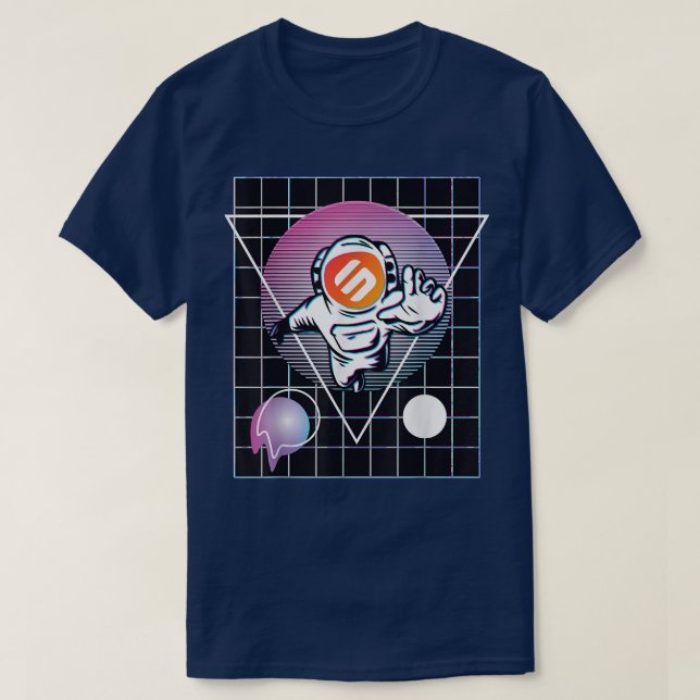 Camiseta T-Shirt do Astronauta Swipe (Frente do Design)