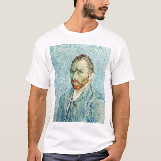 Camiseta T-shirt do Auto-Retrato de Vincent van Gogh (Frente)